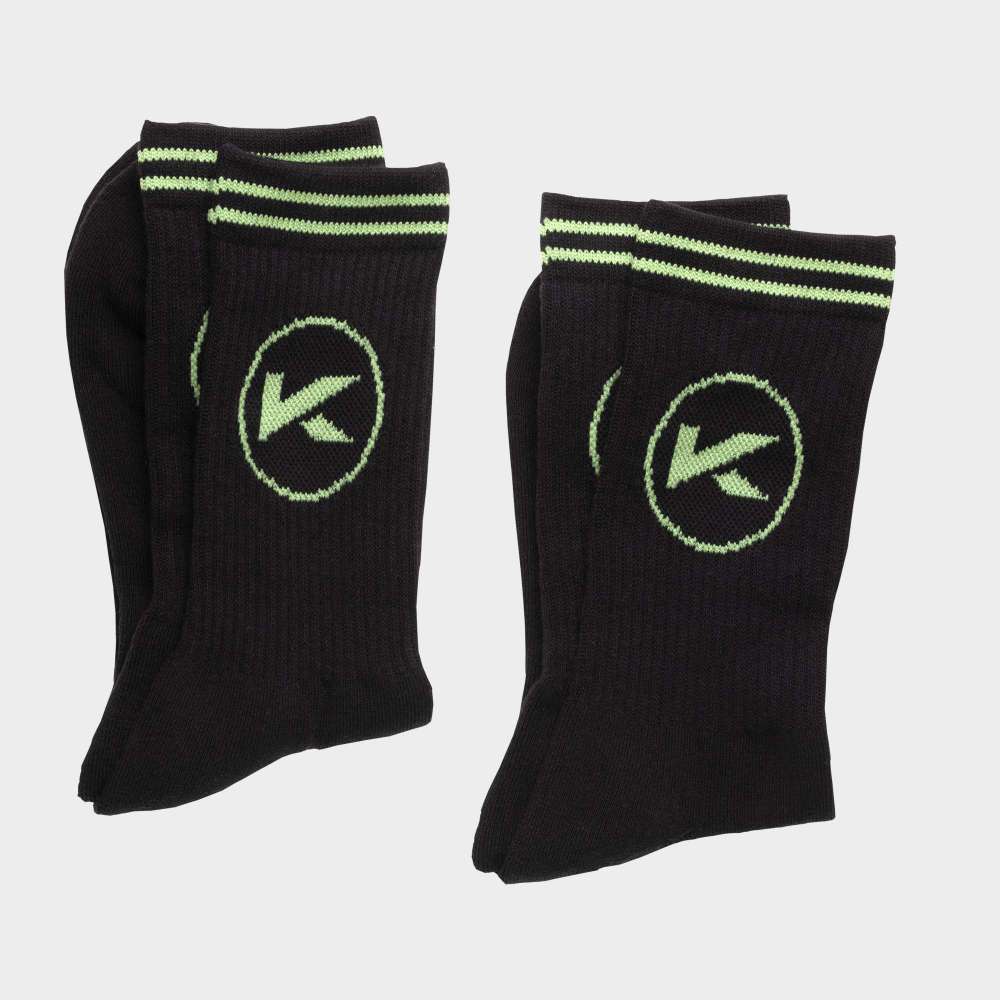 Calcetines Negro-Verde