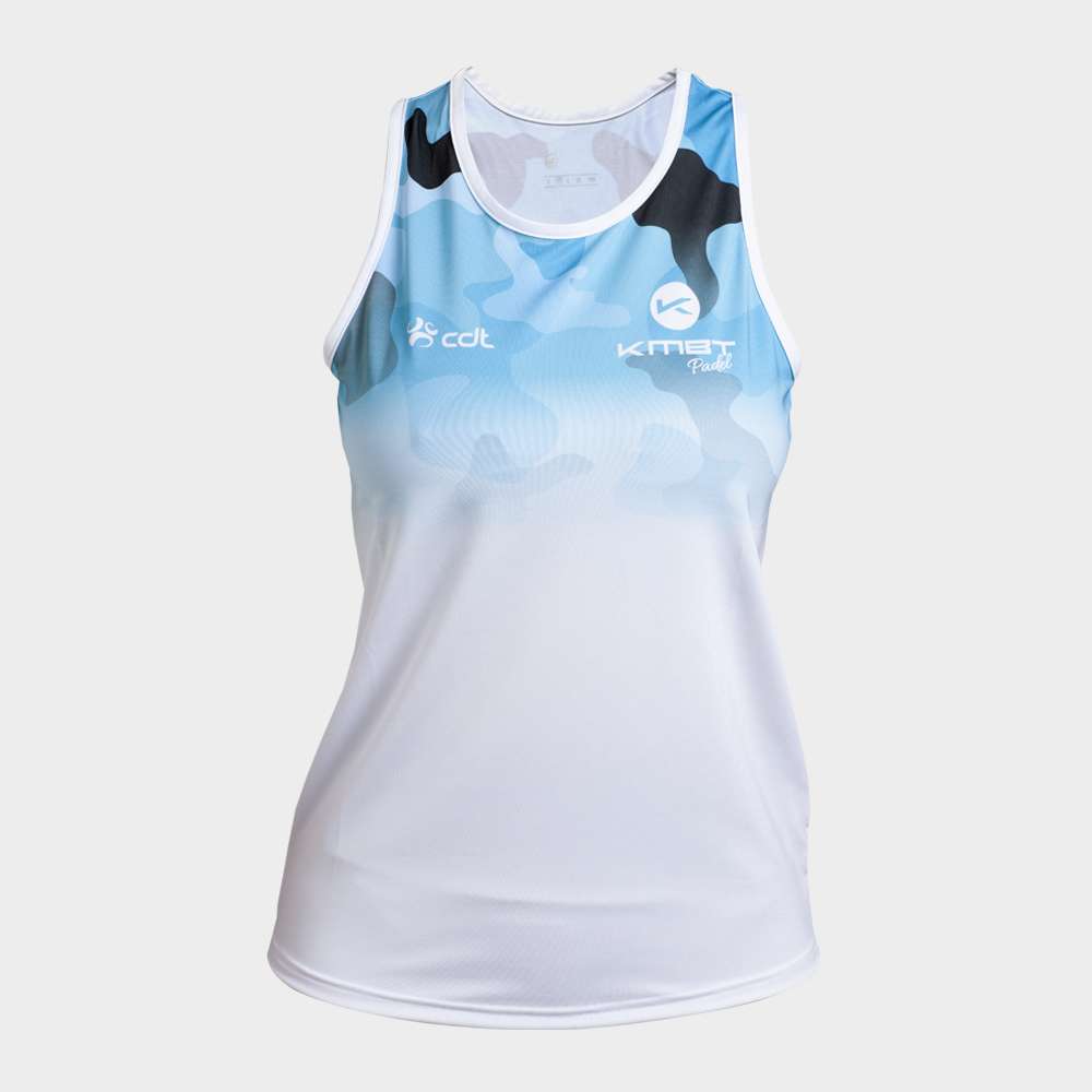 Camiseta de Juego blanca KMBT Pádel